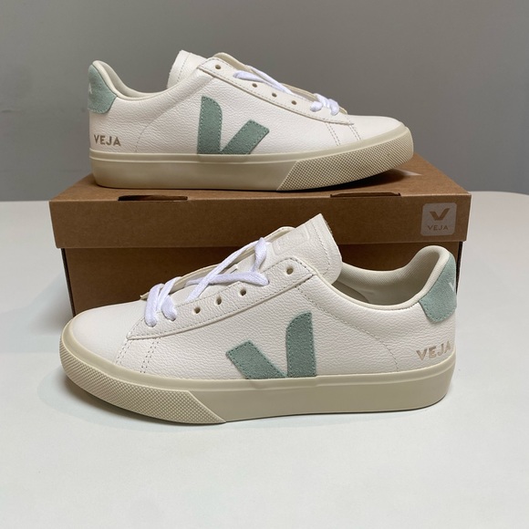 Veja Campo Sneaker Extra White/Matcha Suede size 38EU/7US New in Box - Picture 4 of 8